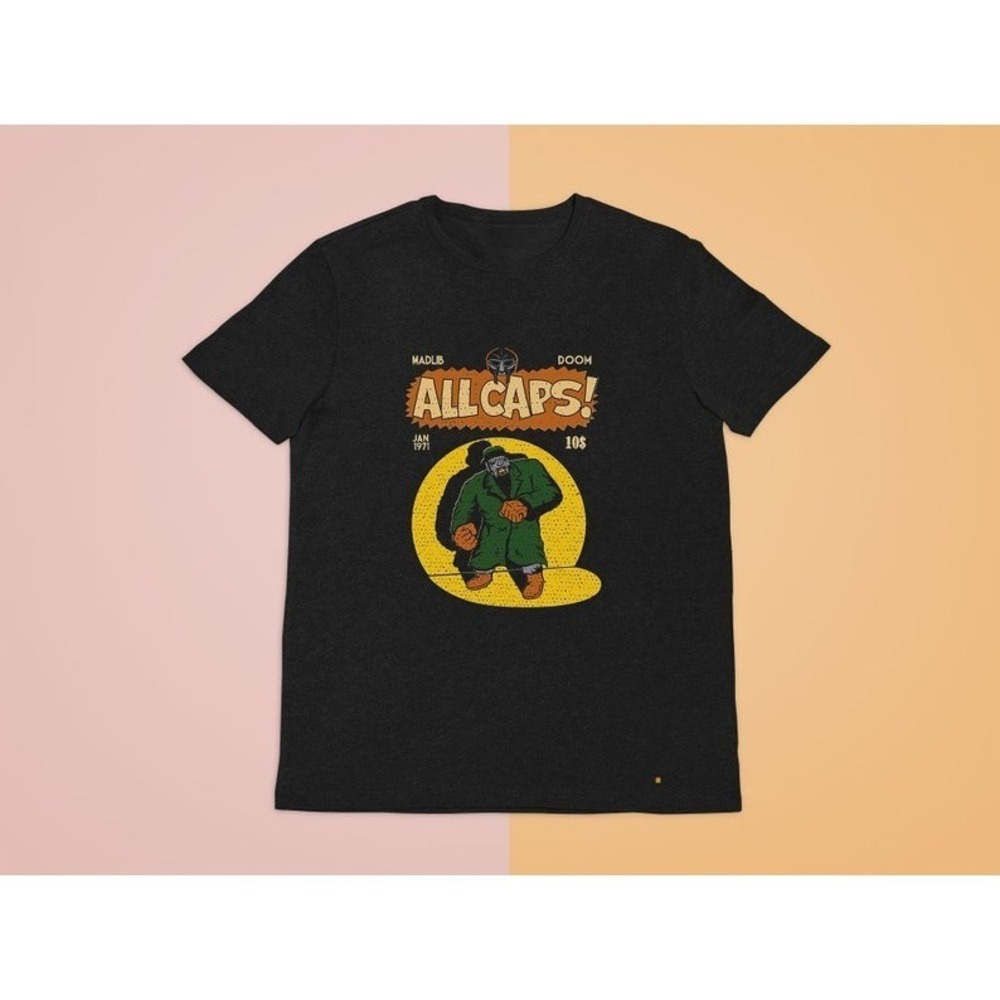 MF Doom Shirt 90s Hip Hop Rapper Legend Vtg Black Tee Shirt